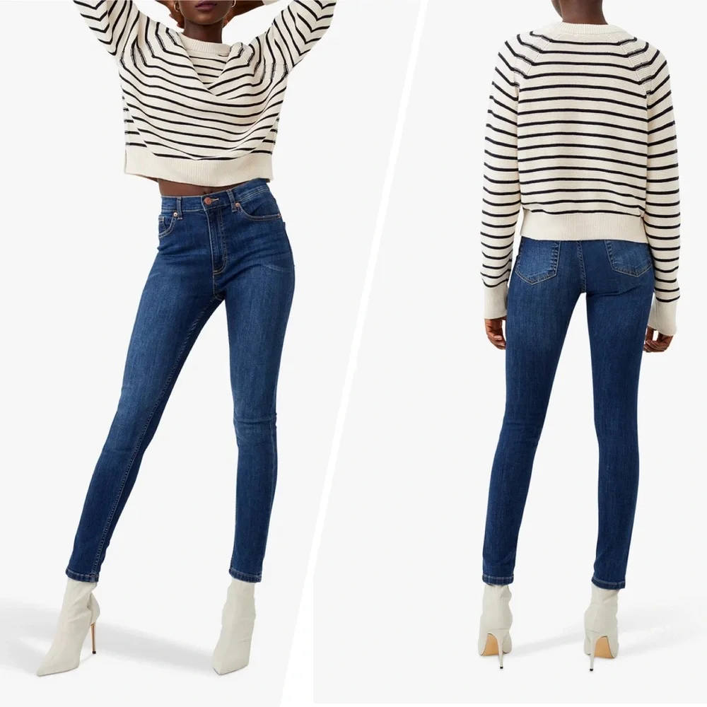 NWT French Connection Reset Skinny Jeans Vintage Blue 10/30 - Picture 11 of 11